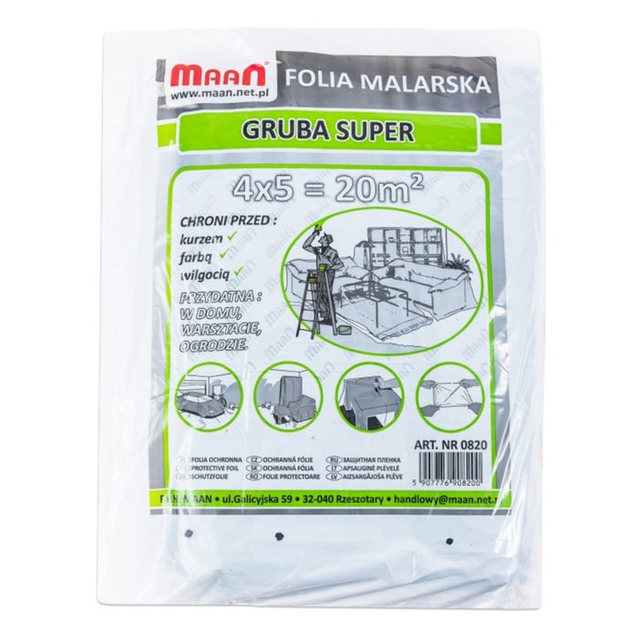 Folia malarska super gruba 4x5m