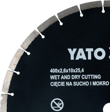 Tarcza diamentowa segmentowa 400x25,4 mm Yato 1