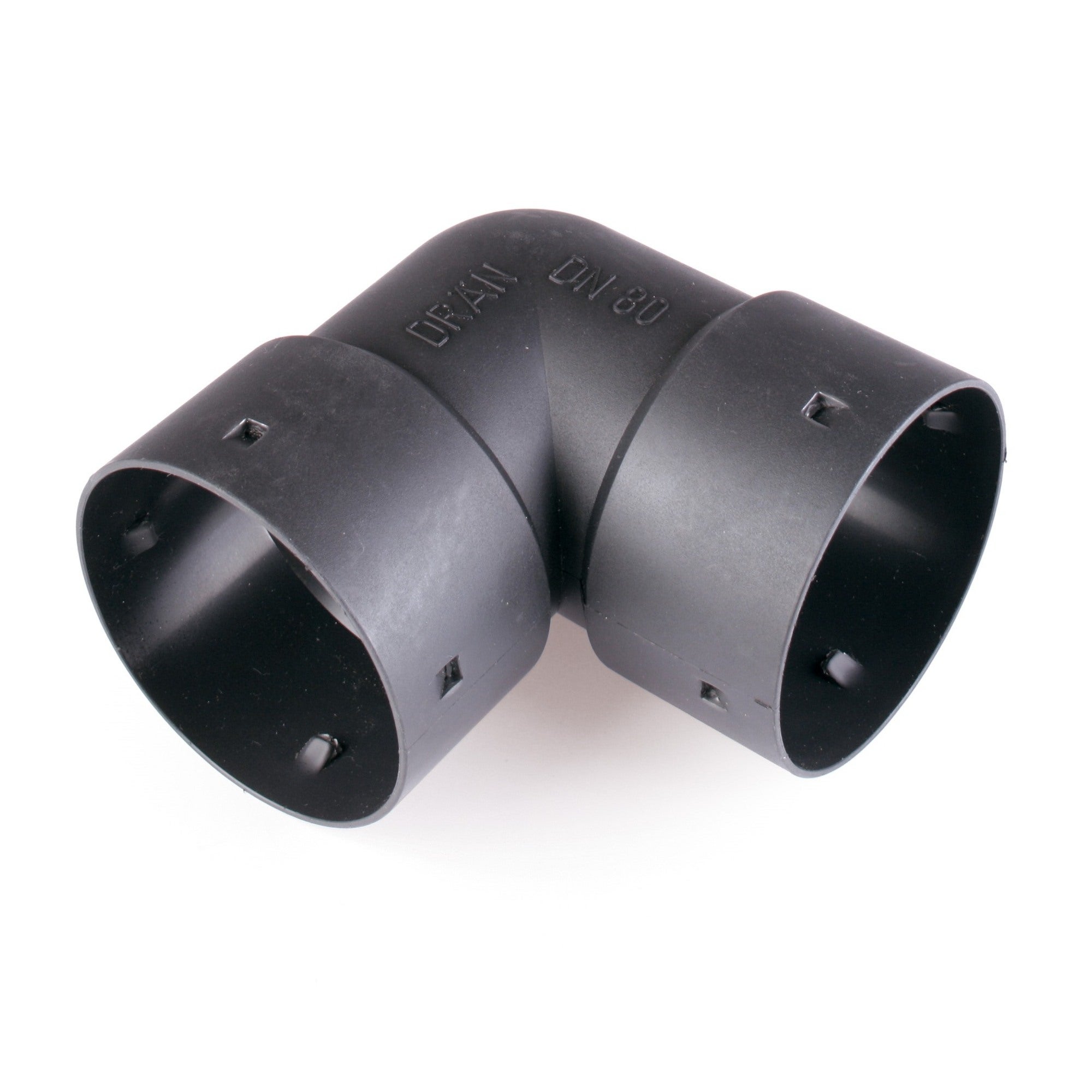 Kolano drenarskie fi 100 mm, kąt 90° PVC Pipelife