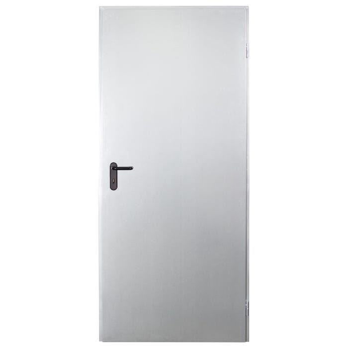 Drzwi techniczne Zk 90 cm, prawe, naturalny ocynk, powierzchnia niemalowana