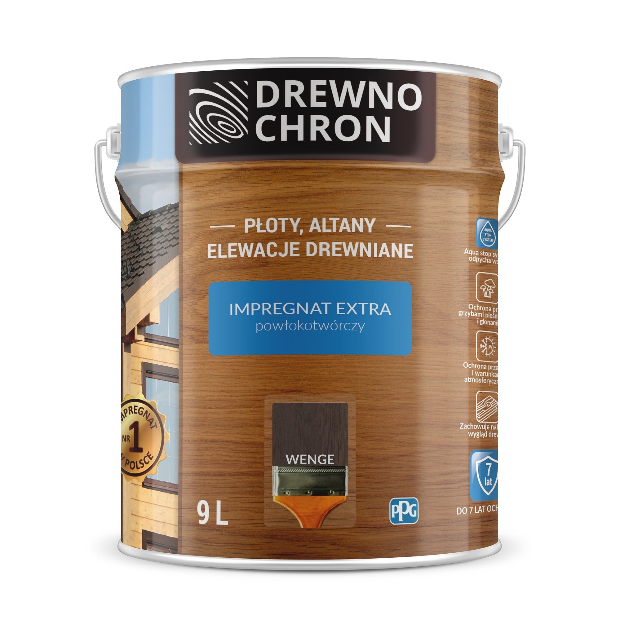 Impregnat Drewnochron Extra wenge 9l 1