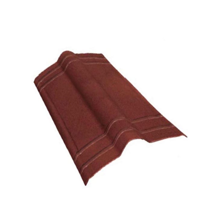 Gąsior kalenicowy Onduline, czerwony wym. 1,00x0,48 m, zakład 12 cm, waga 1,2 kg 1