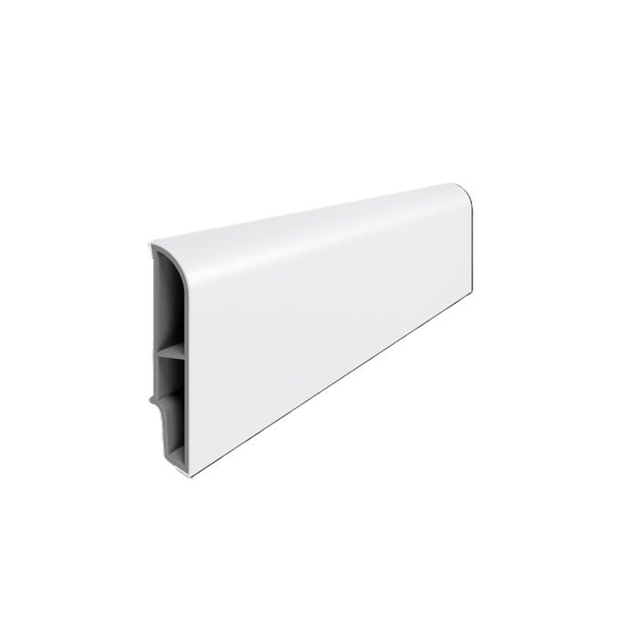 Listwa przypodłogowa PCV Sempla 2,4 m, 6.5 cm biała 707