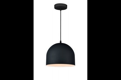Oprawa sufitowa KATILU  1x E27, czarna, średnica 25cm, materiał metal