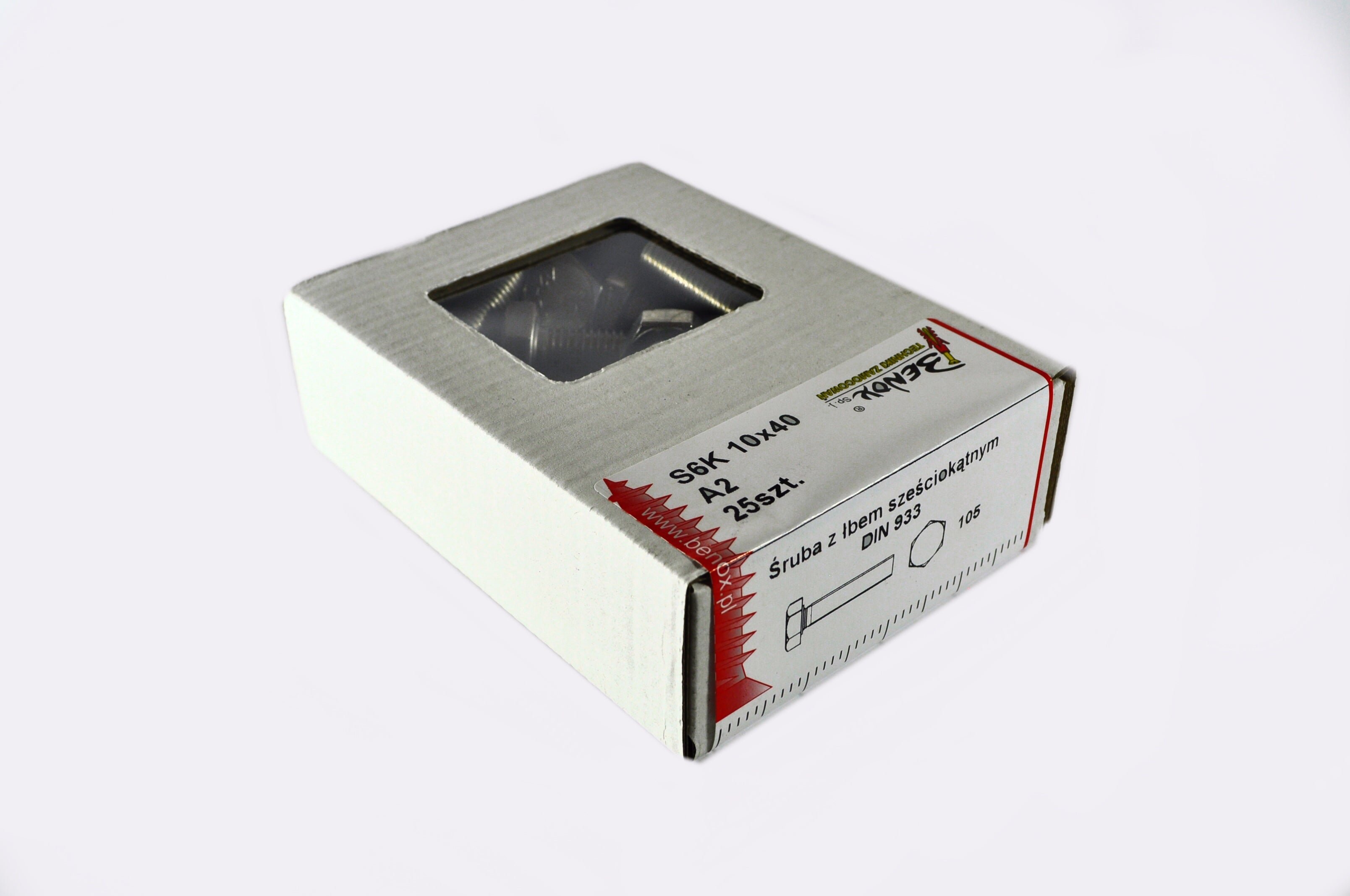 Śruba M10x40 mm DIN 933 (25 szt.) 1