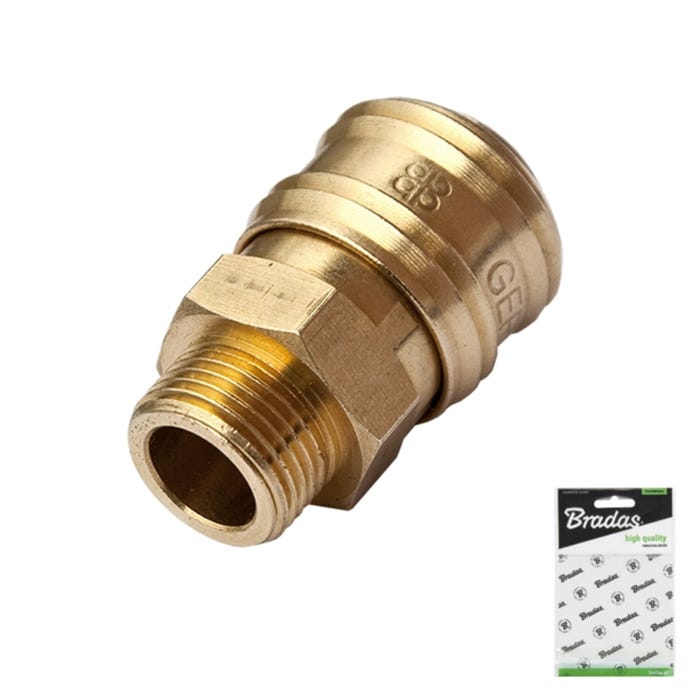 Szybkozłącze mosiężne GZ 1/4"