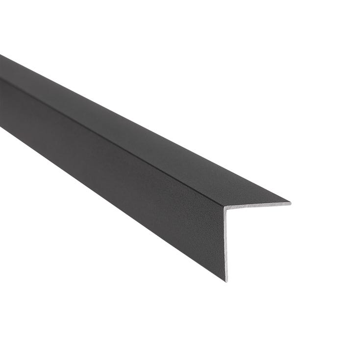 Kątownik alumniowy ciemnoszary 20x20x1mm 2.6m