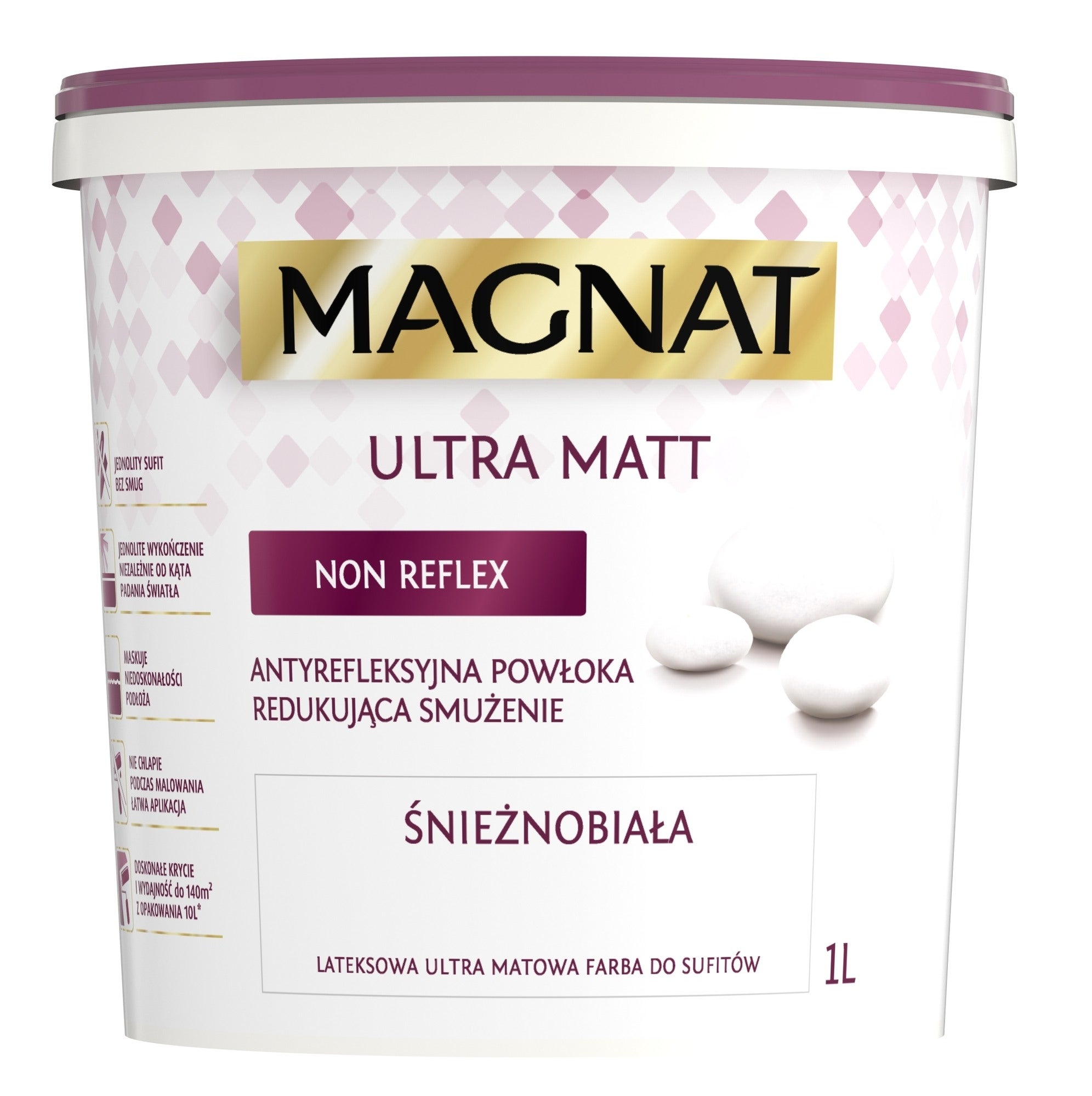 Farba Magnat Ultra Matt biała 1l