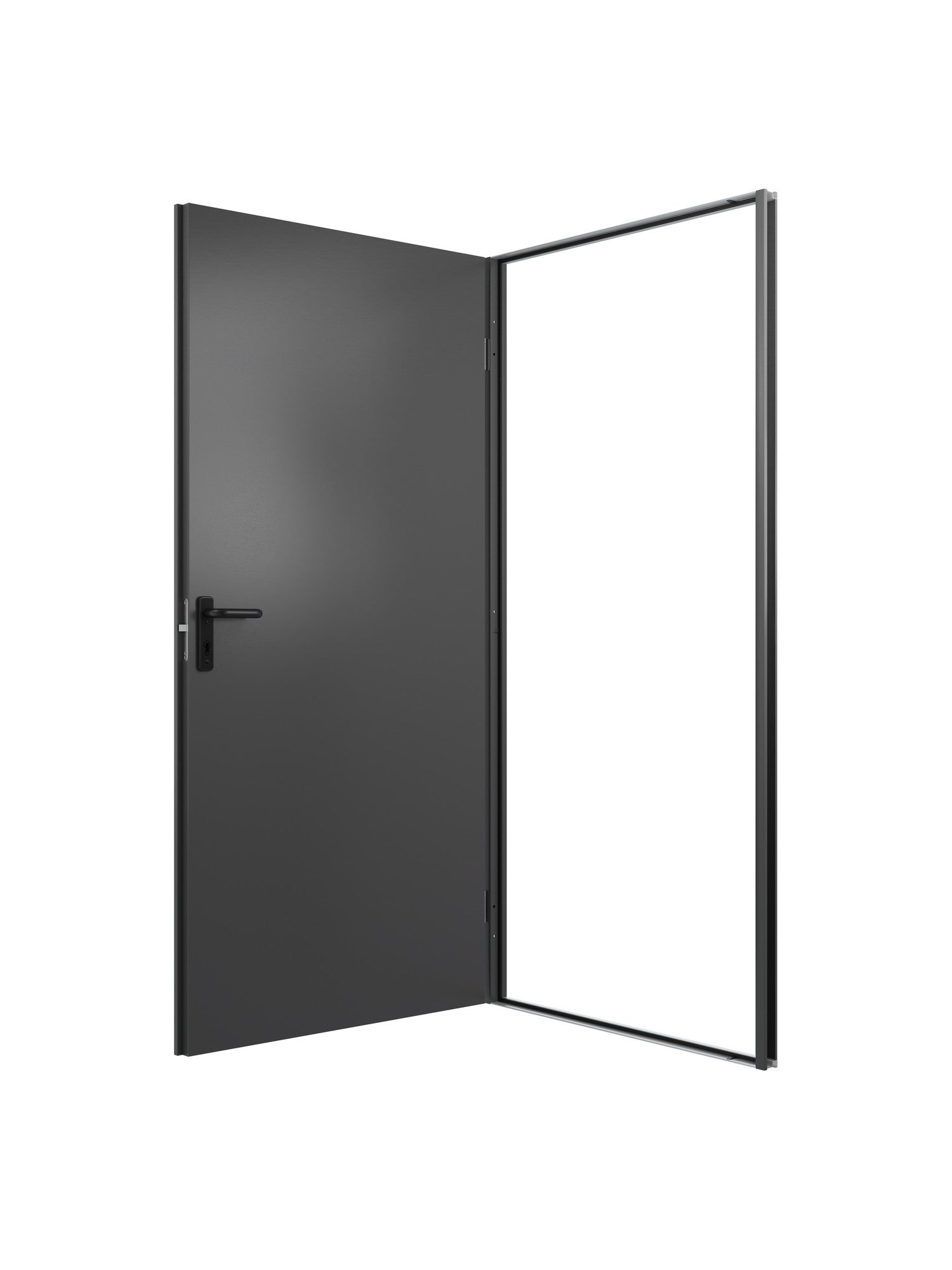Drzwi techniczne T43 antracyt 90 uniwersalne 1