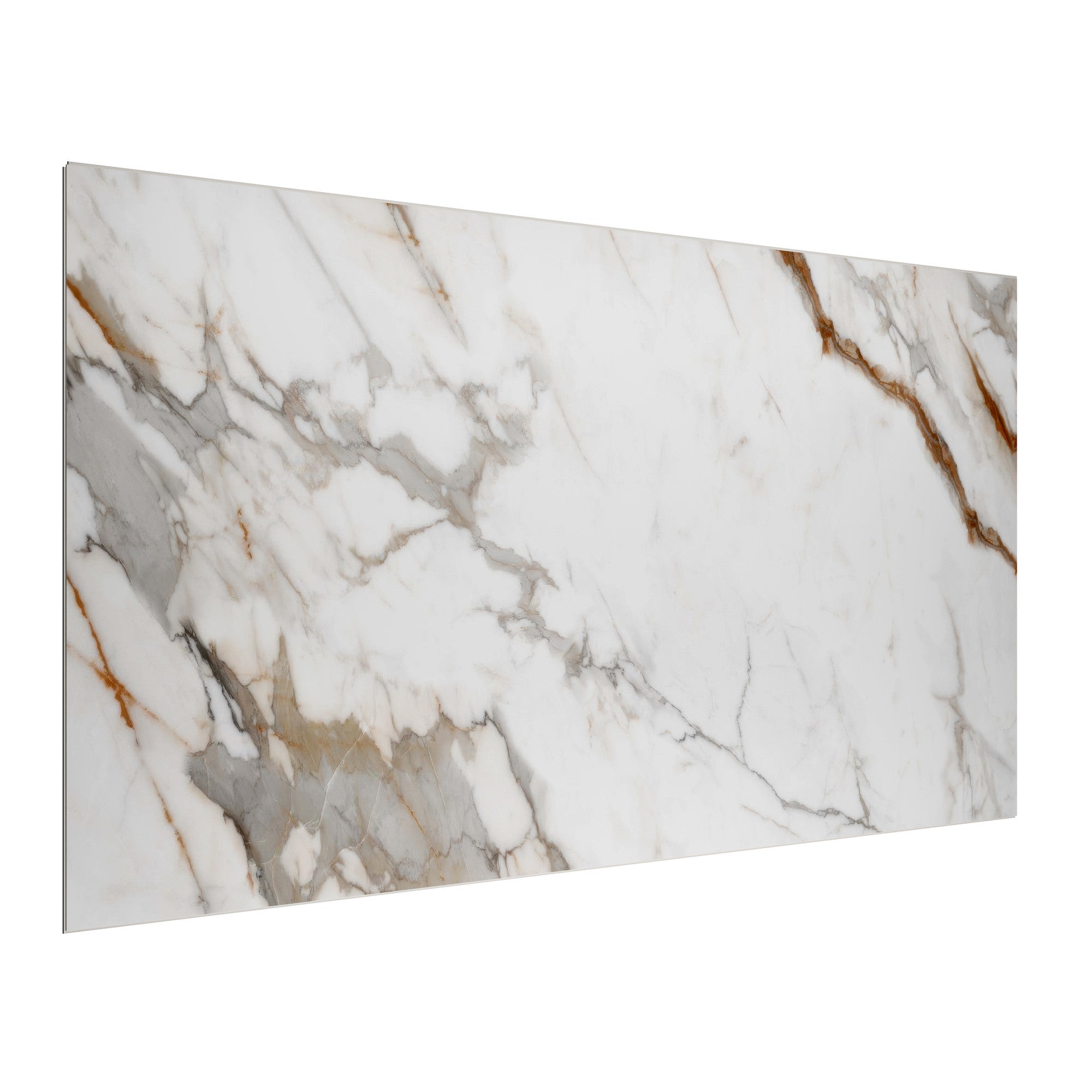 Panel ścienny SPC Carrara 4 mm biały/brązowy 120x60