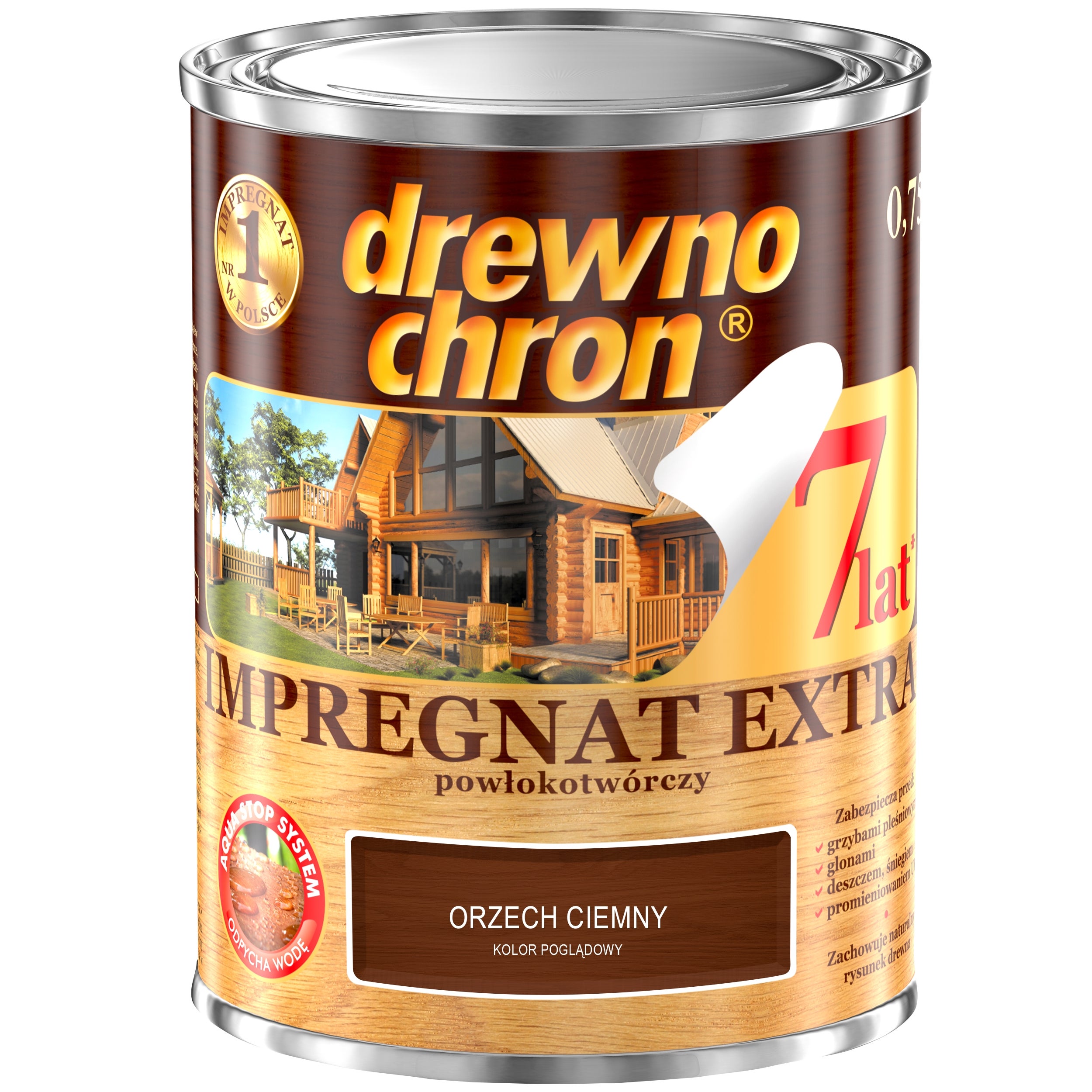 Impregnat Drewnochron Extra orzech ciemny 0,75l