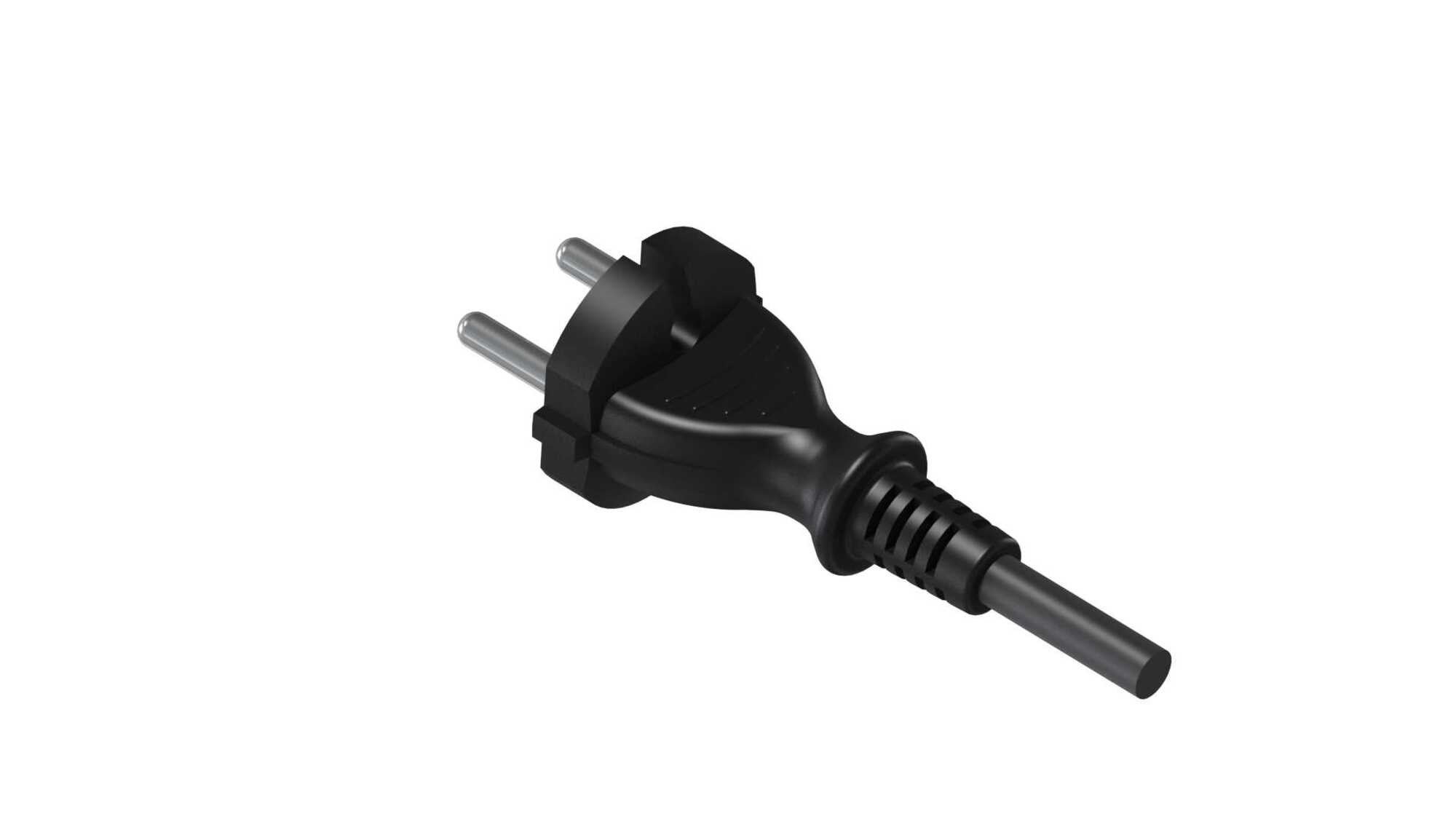 Przewód z wtyczką 3m 2x1 guma 1