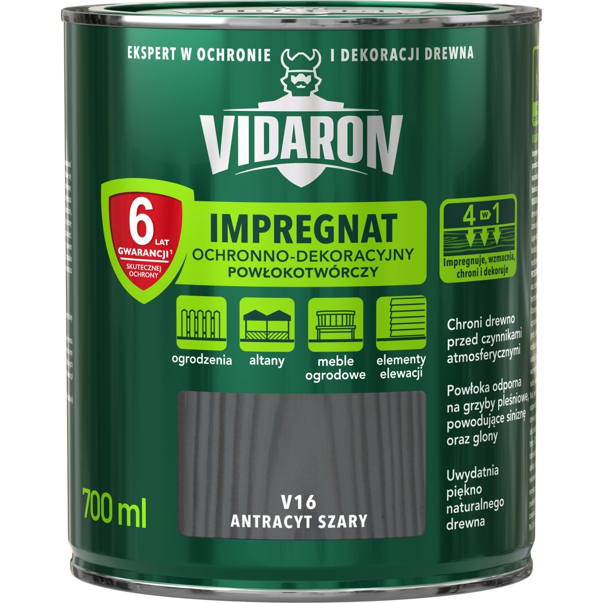 Impregnat Vidaron antracyt 0,7l