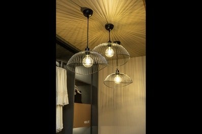 Oprawa sufitowa RETO 2 1x E27, czarny, średnica 48cm, materiał metal 3