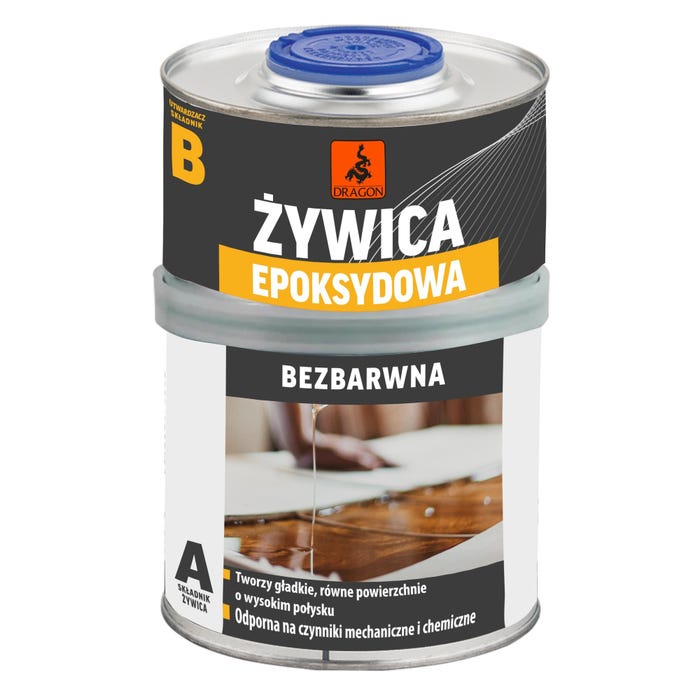 Żywica epoksydowa Dragon bezbarwna 500g+250g