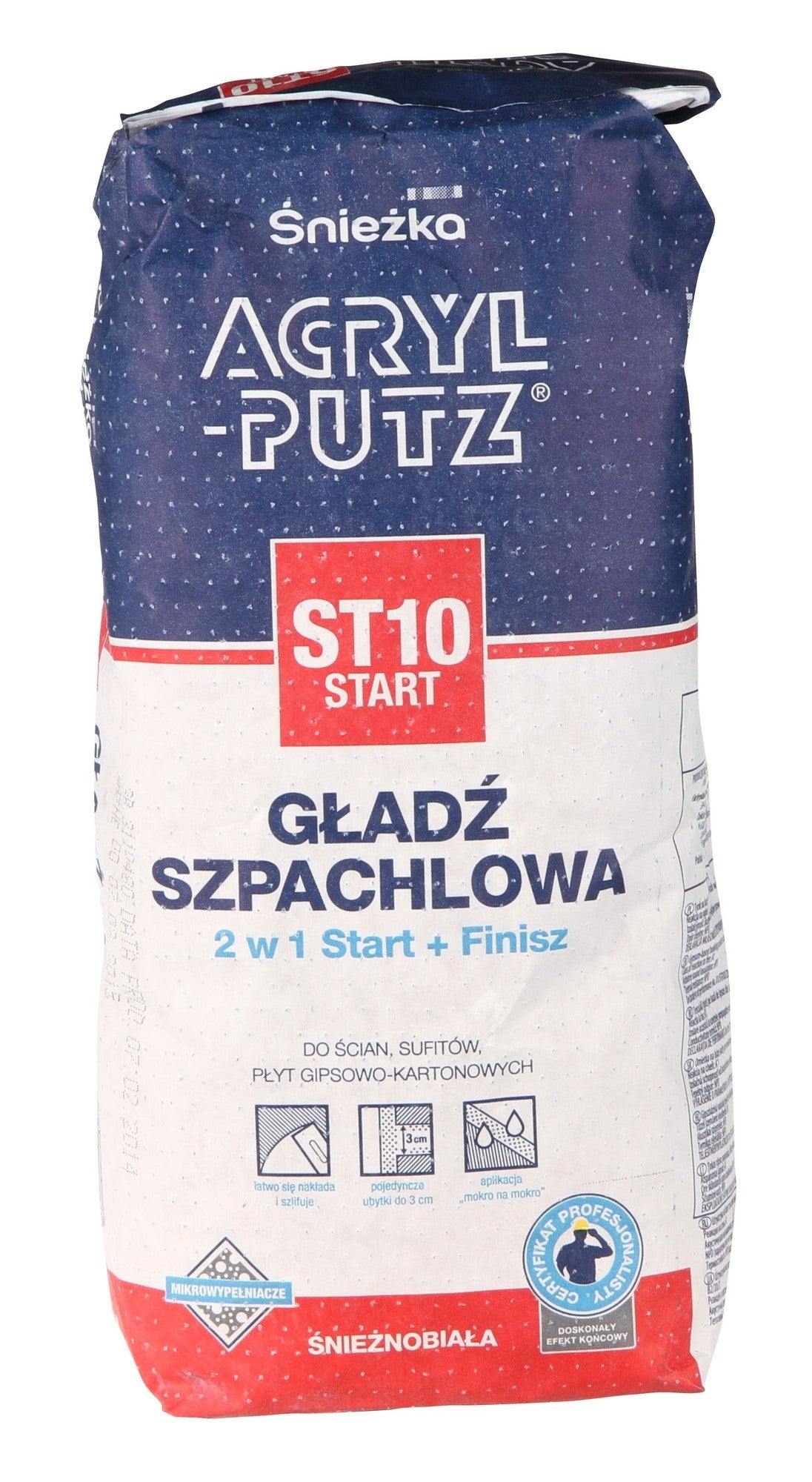 Gładź szpachlowa Śnieżka Acryl Putz 2,5kg 1