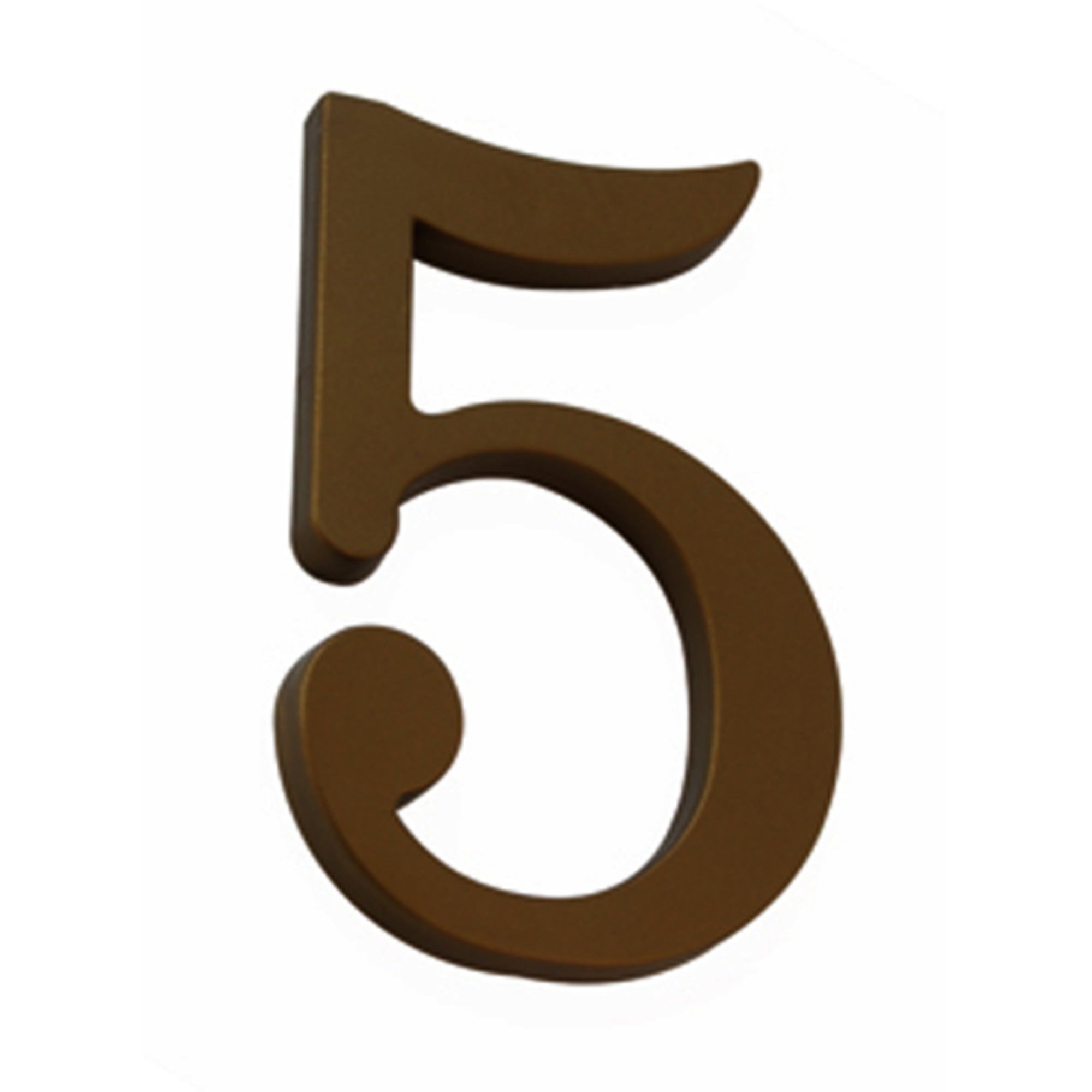 Cyfra 5 przybijana brąz 180 mm