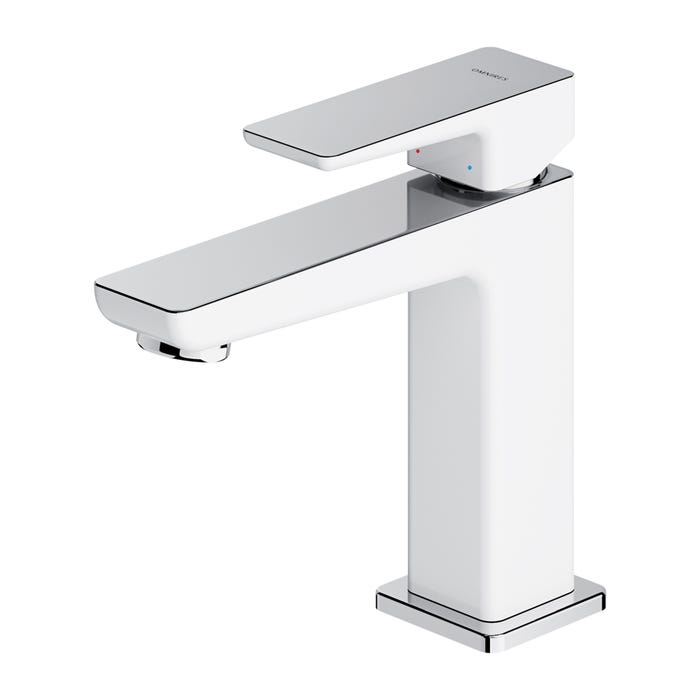Bateria umywalkowa Omnires Parma chrom/biała