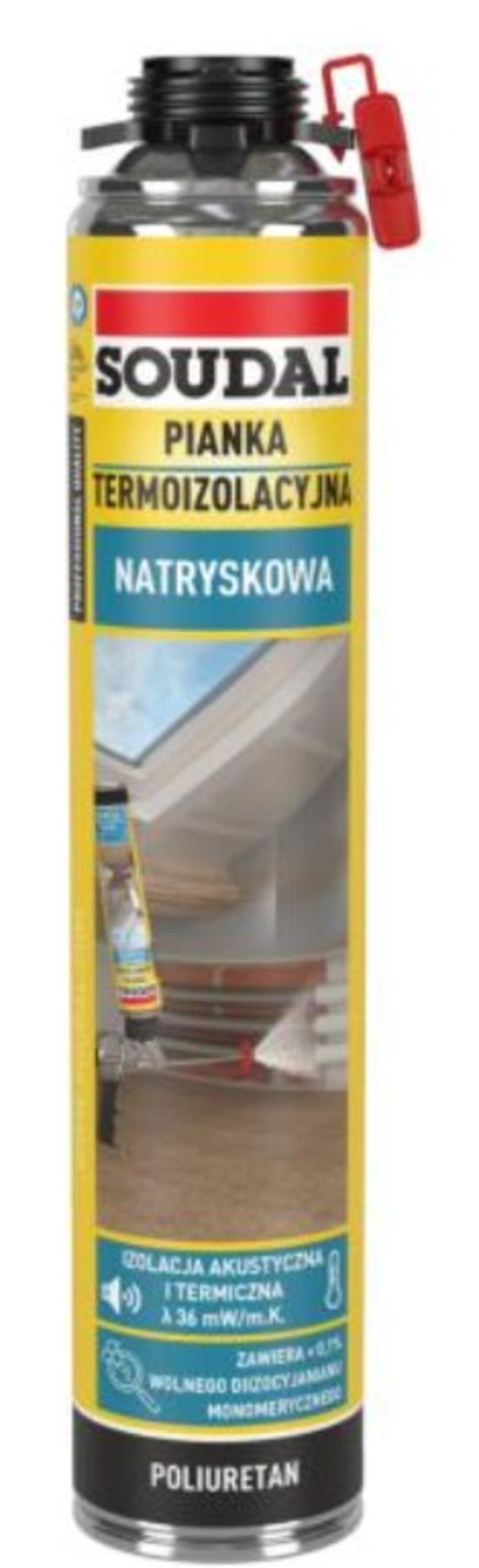 Pianka termoizolacyjna natryskowa Gun 700 ml Soudal