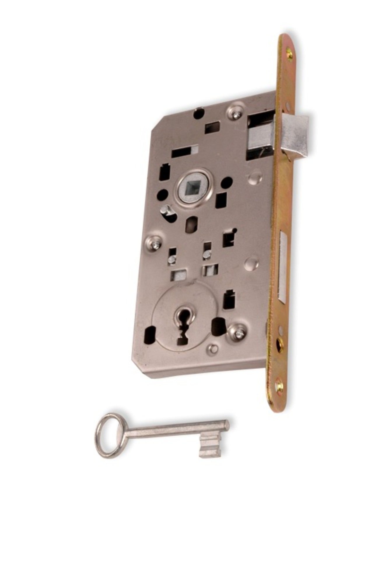 Zamek wpuszczany Eco na klucz 90/50 mm