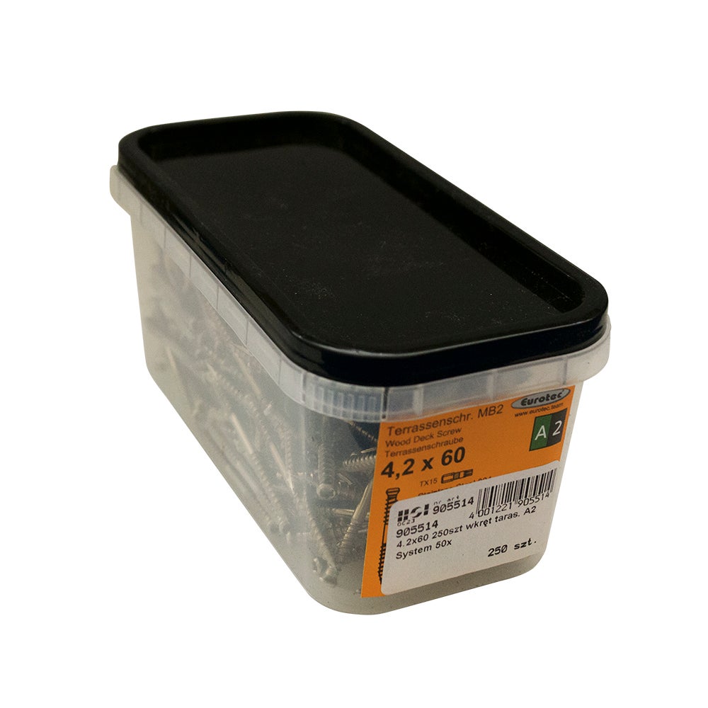 Wkręt tarasowy do systemu 50x4.2x60 mm (250 szt.) 1