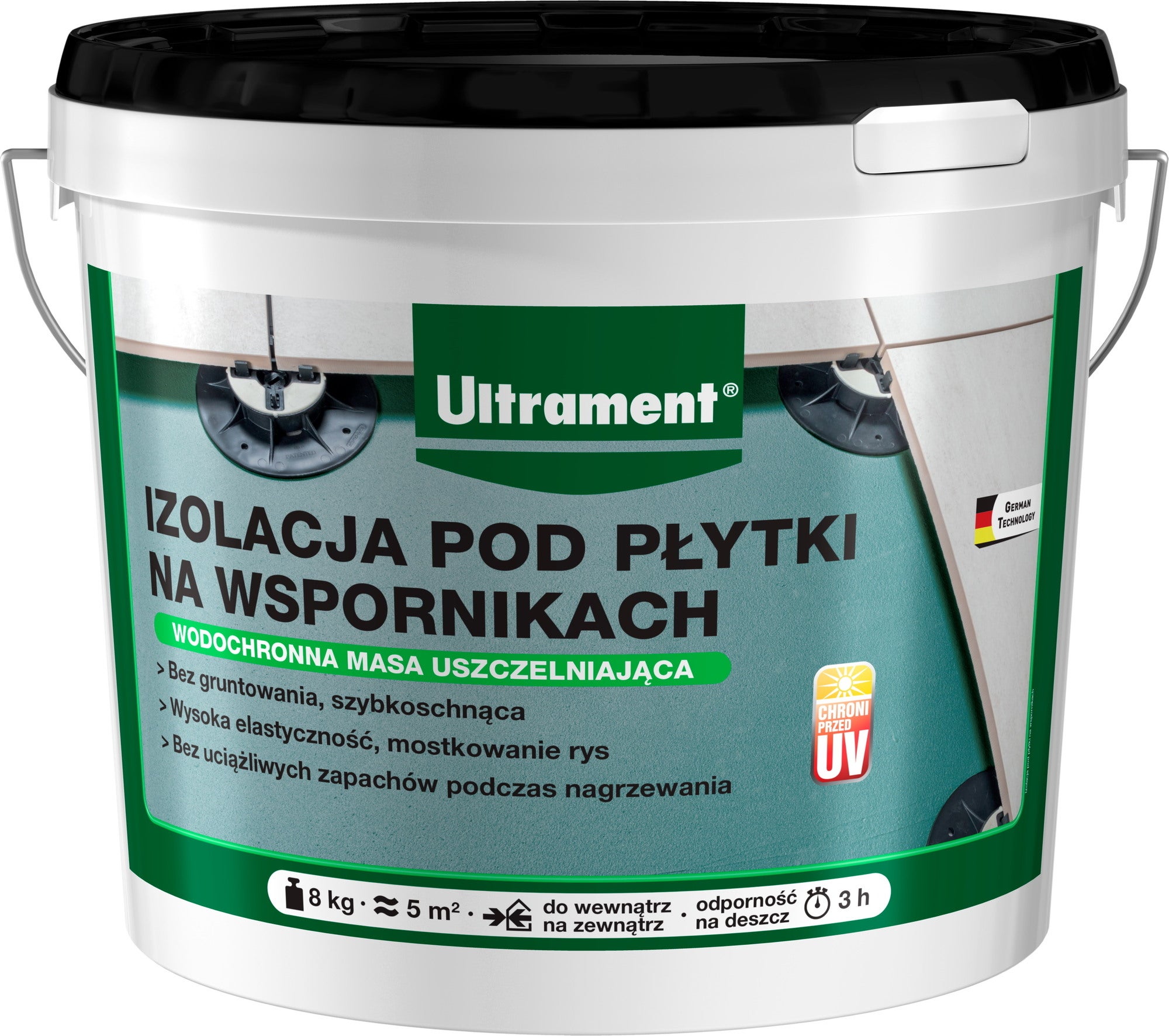 Izolacja pod płytki na wspornikach Ultrament 8 kg 0