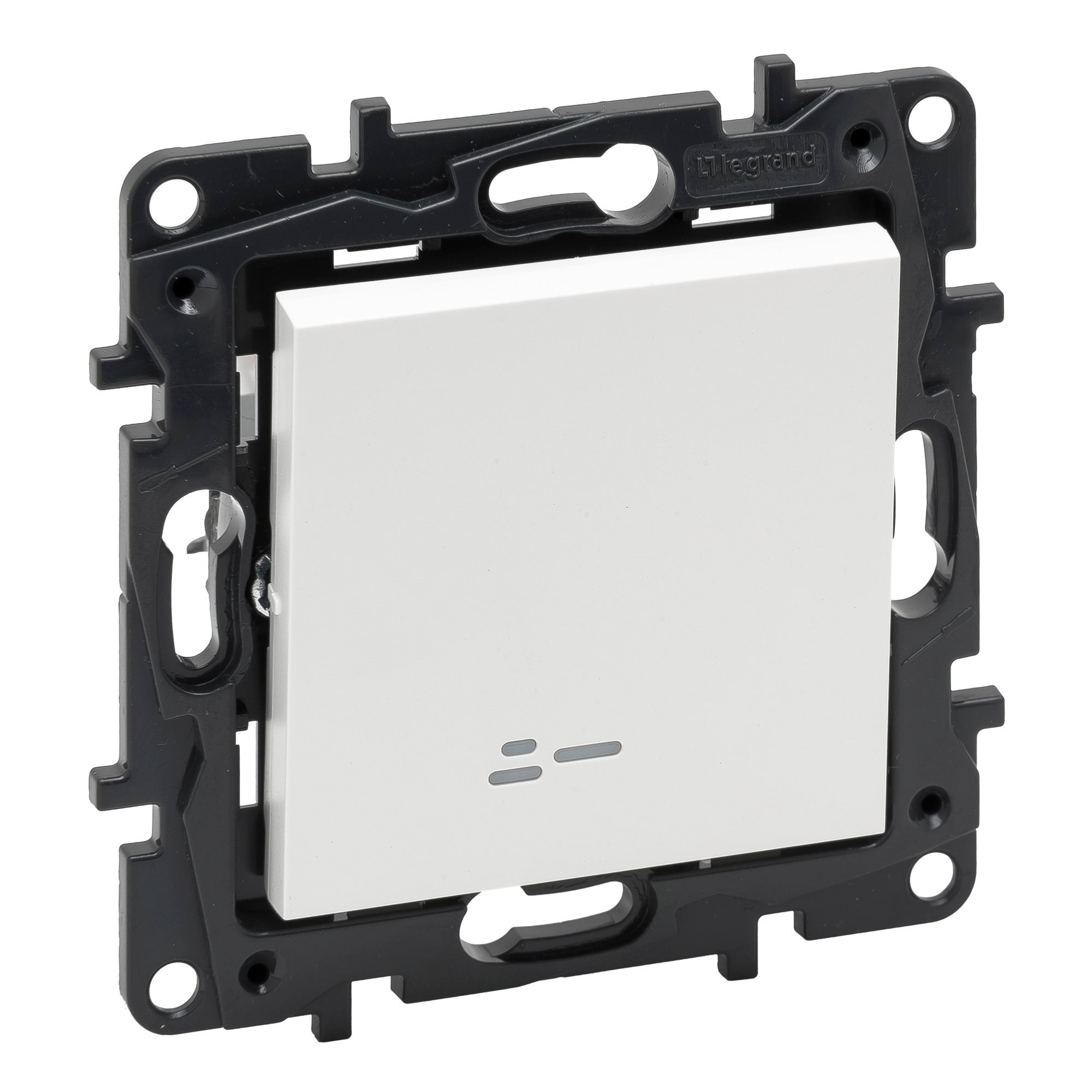 Niloe Step biały łącznik pojedynczy podświetlany