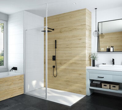 Kabina Walk-in Sanplast Basic 110 cm 1