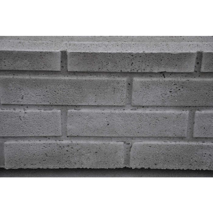 Płyta podmurówka cegiełka 244x25x5 cm szara