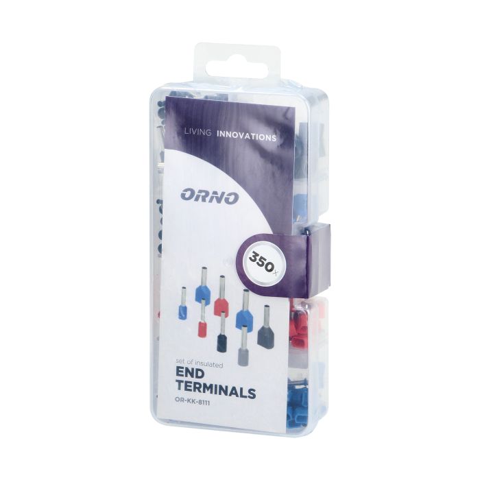 Zestaw końcówek kablowych izolowanych 0.75-2.5 350szt 1