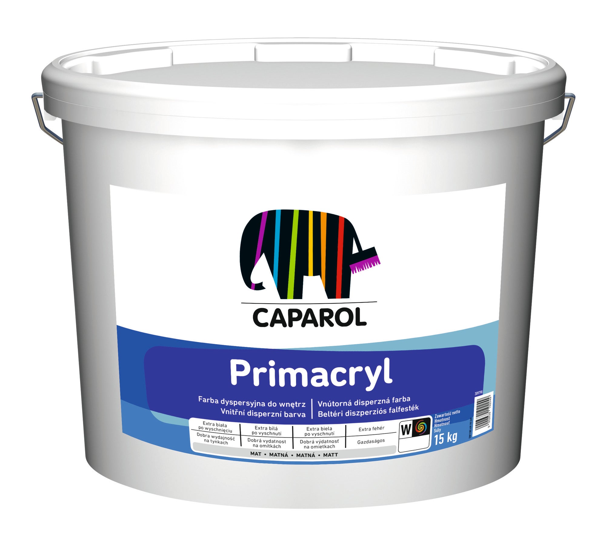 Farba dyspersyjna Caparol Primacryl biała 15kg 