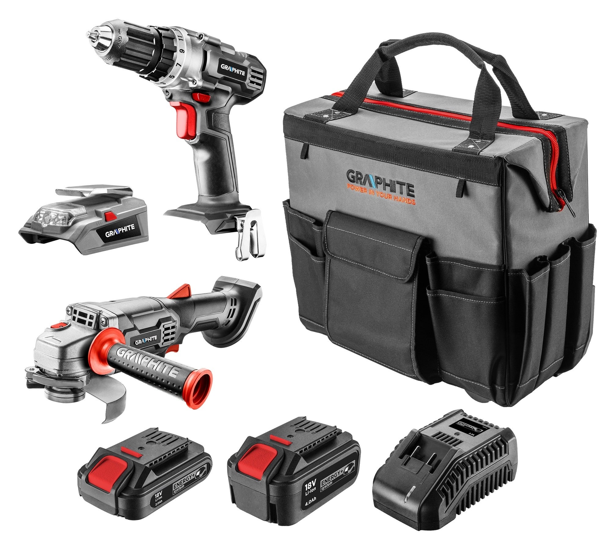 Zestaw elektronarzędzi 18V 58G093-CS Graphite 0