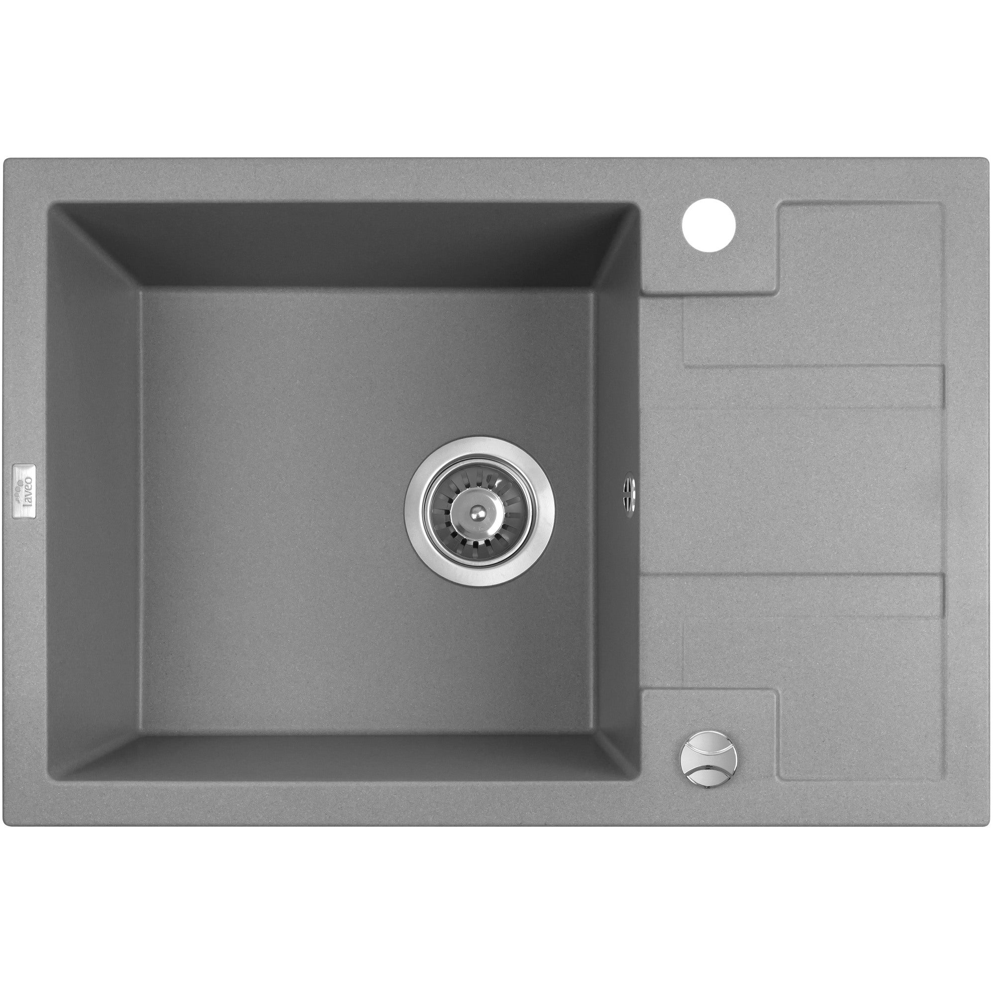 Zlewozmywak granitowy Laveo Barbados 44 x 65 cm 