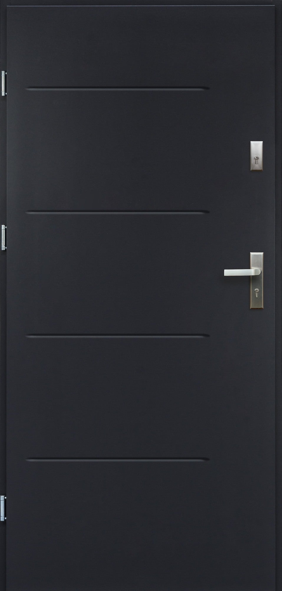 Drzwi stalowe GRAZ antracyt 80 lewe