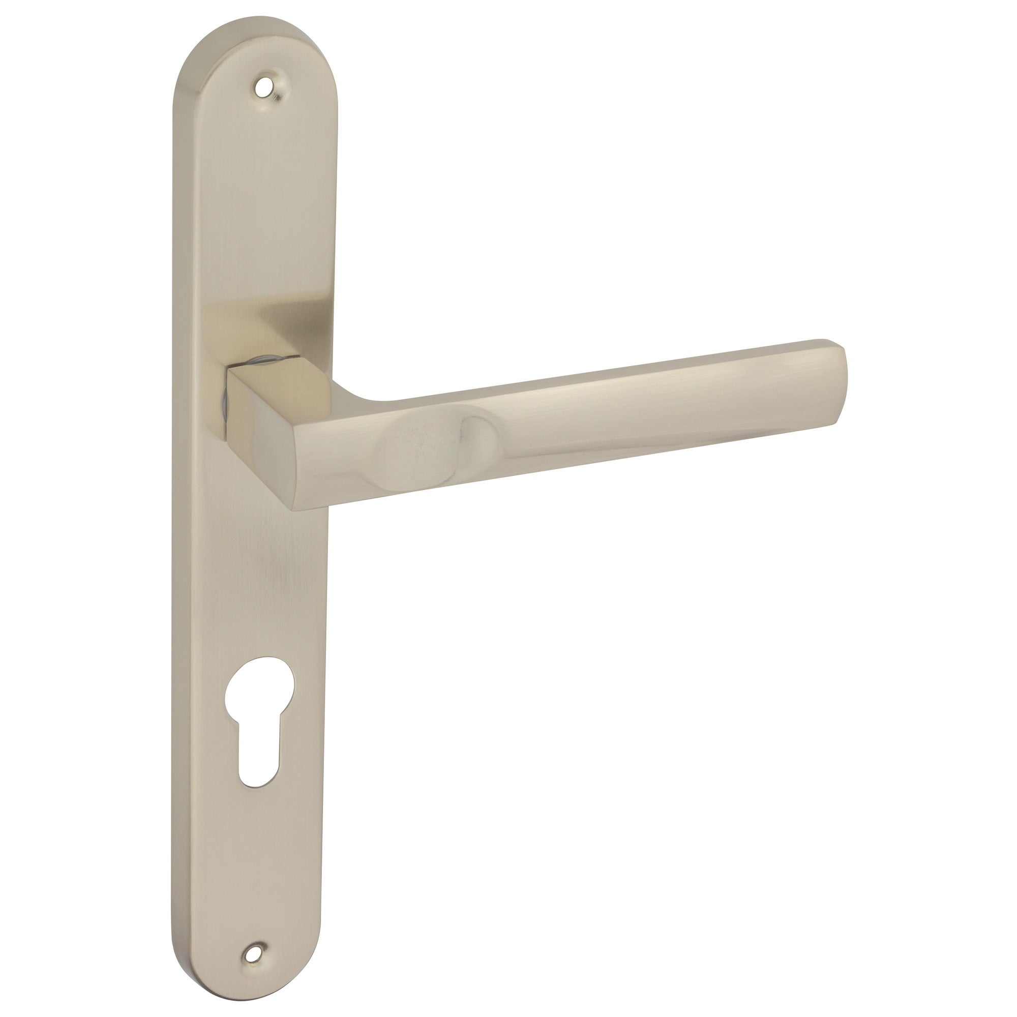 Klamka Pergamo 72 mm na wkładkę nikiel