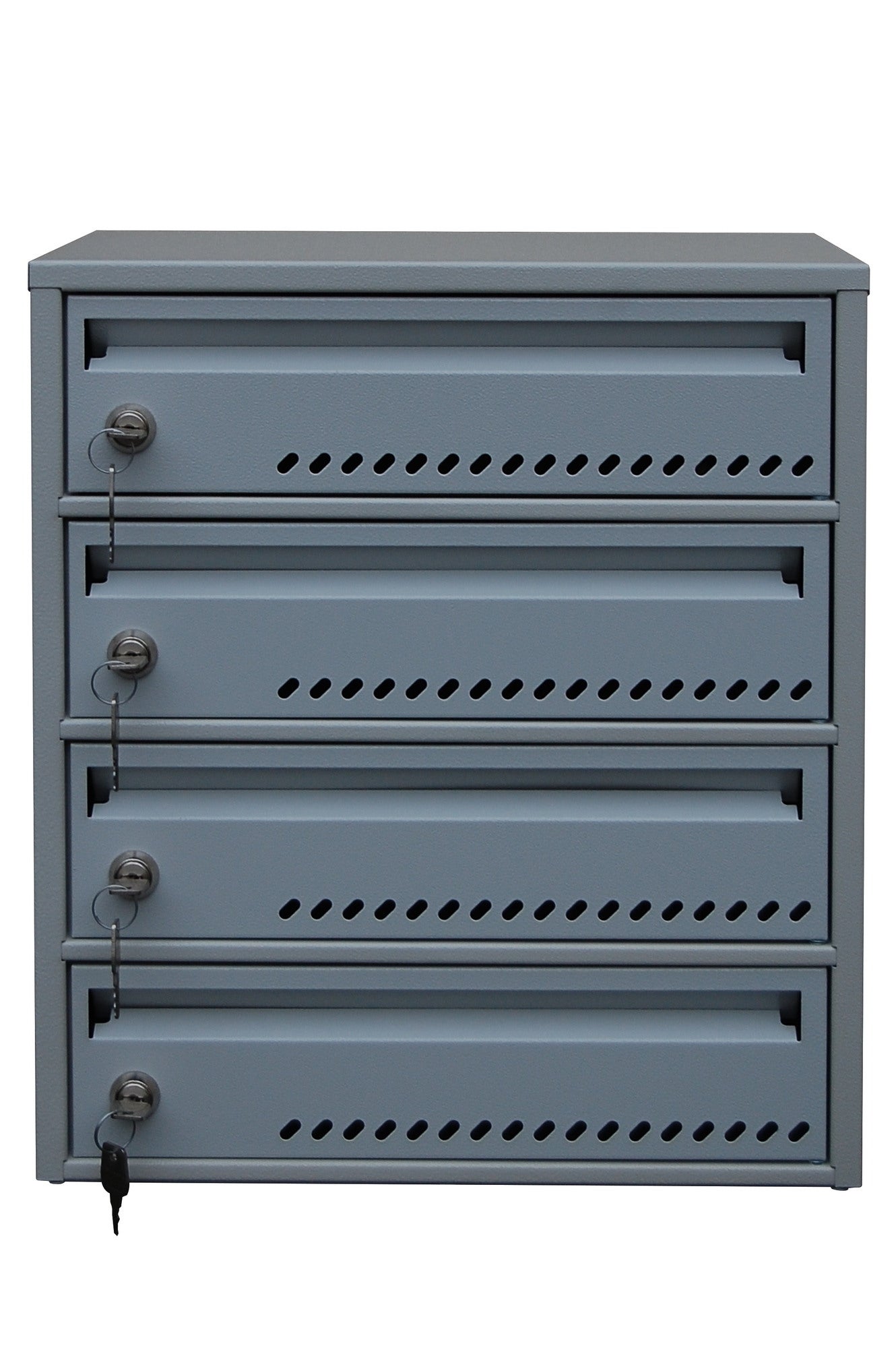 Skrzynka na listy 4-lokatorska 446x309x270 mm C4 1