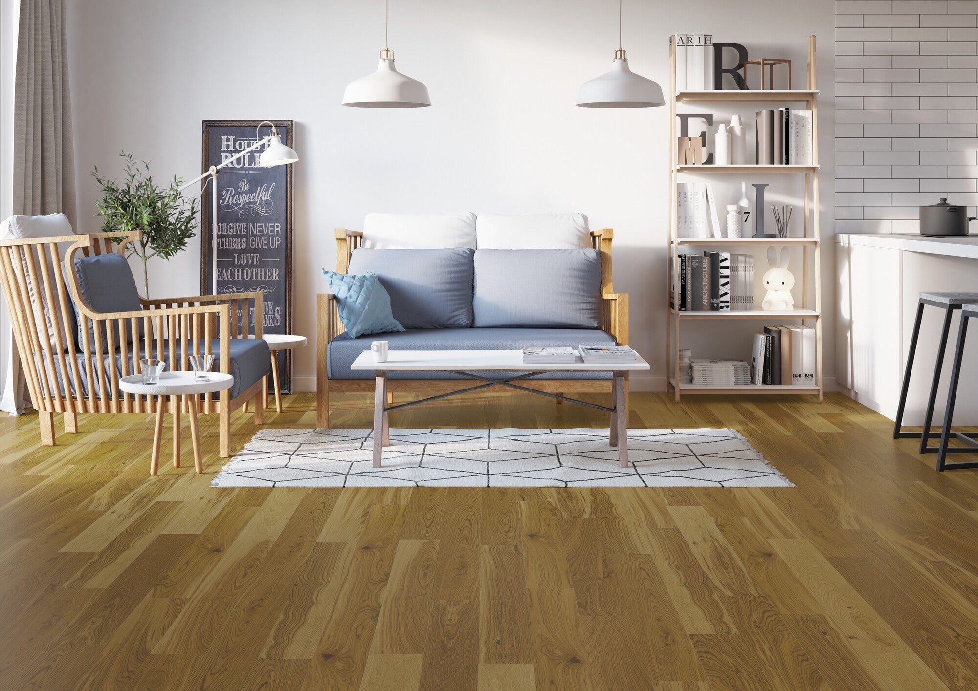 Deska podłogowa Cognac Jesion 1-lam. op.0,99m2 1