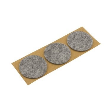 Podkładki filcowe samoprzylepne szare, ⌀50 mm, 3 szt.