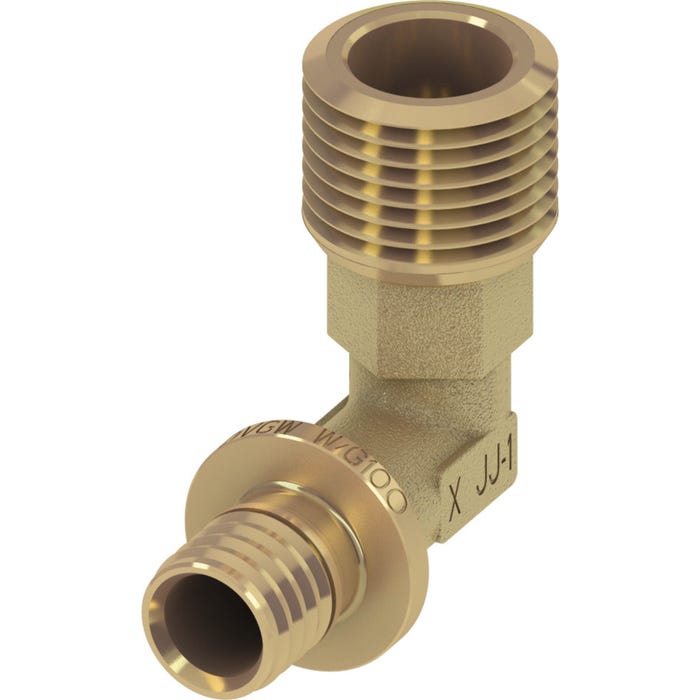 Tece Kolano mosiężne 90° GZ 16 mm x 1/2"