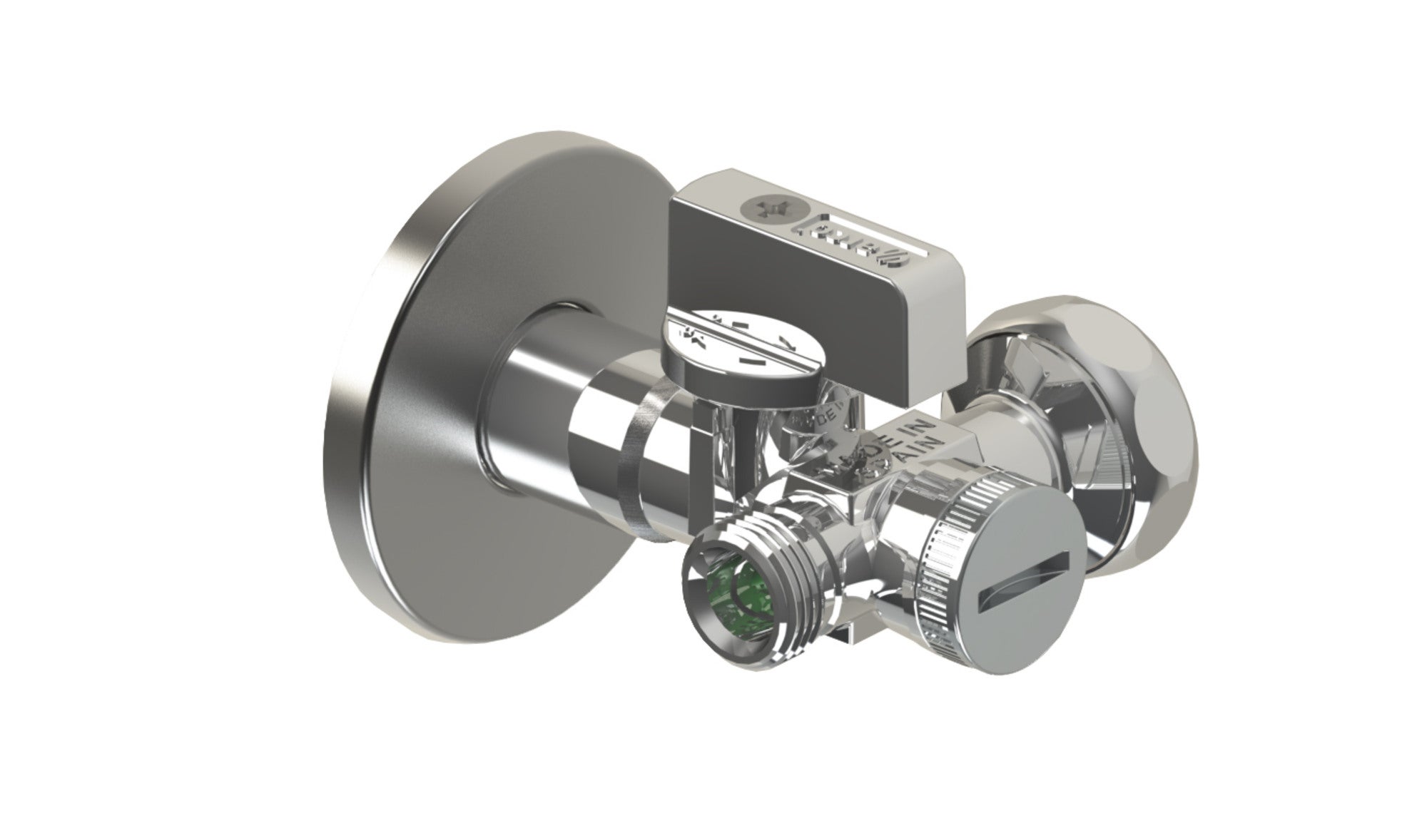 Zawór kątowy Bis 1/2x3/4x3/8" z filtrem 1