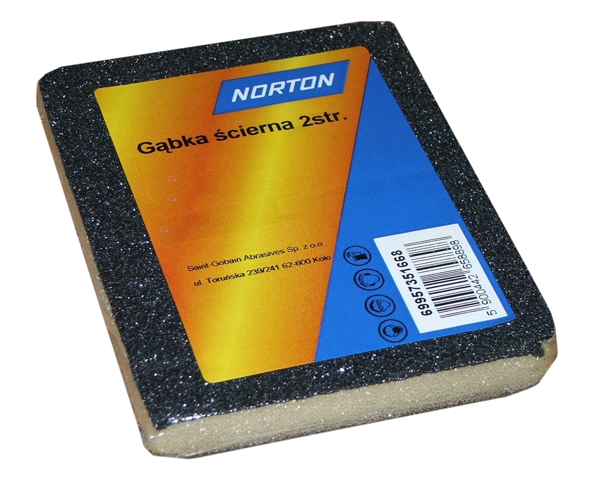 Gąbka ścierna 2-stronna 123x98x12 mm P100 0