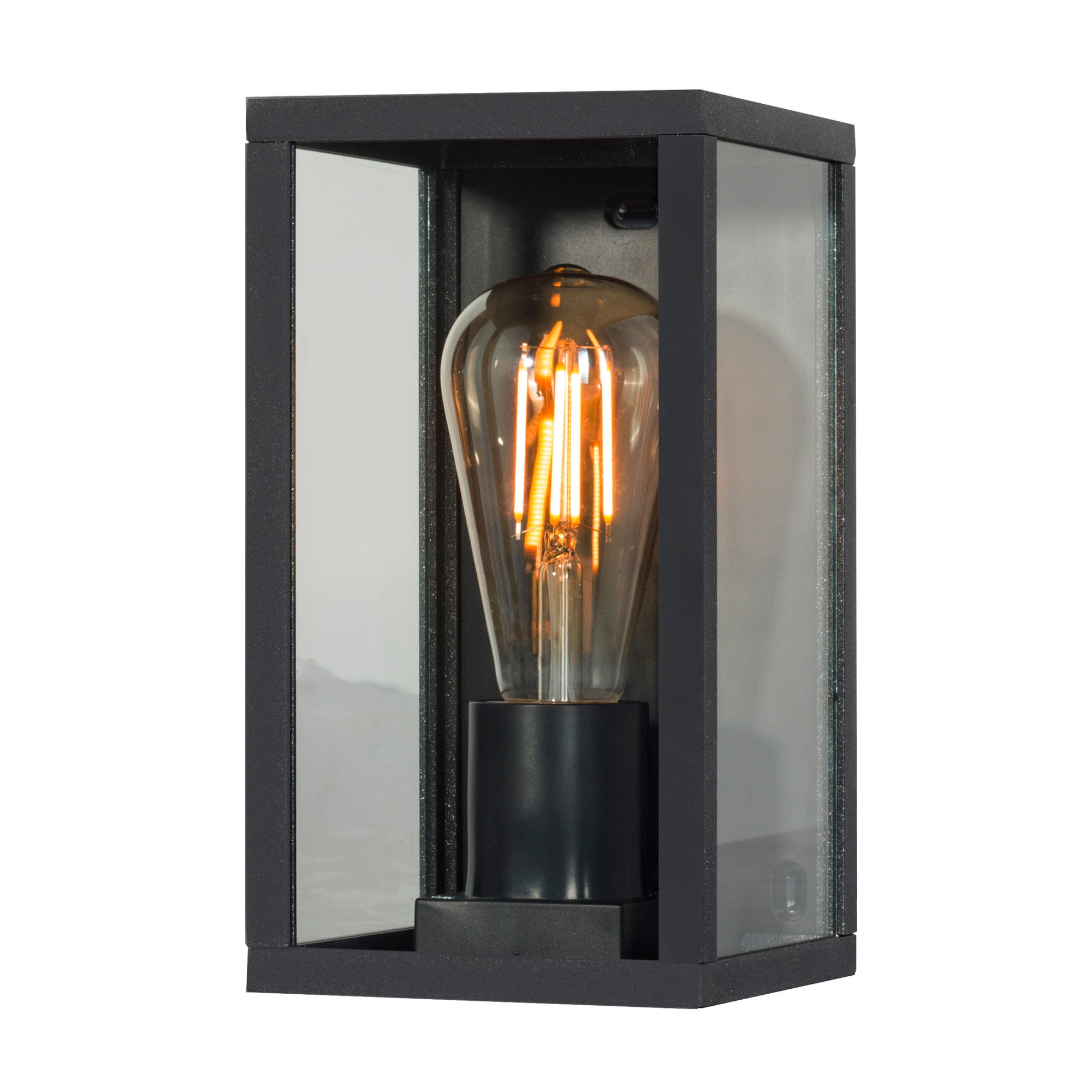 Oprawa loftowa NYX-1 aluminium+szkło czarna 1xE27