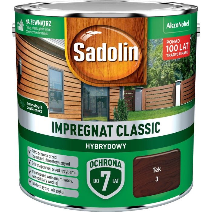 Impregnat hybrydowy Sadolin Classic tek 2,5l