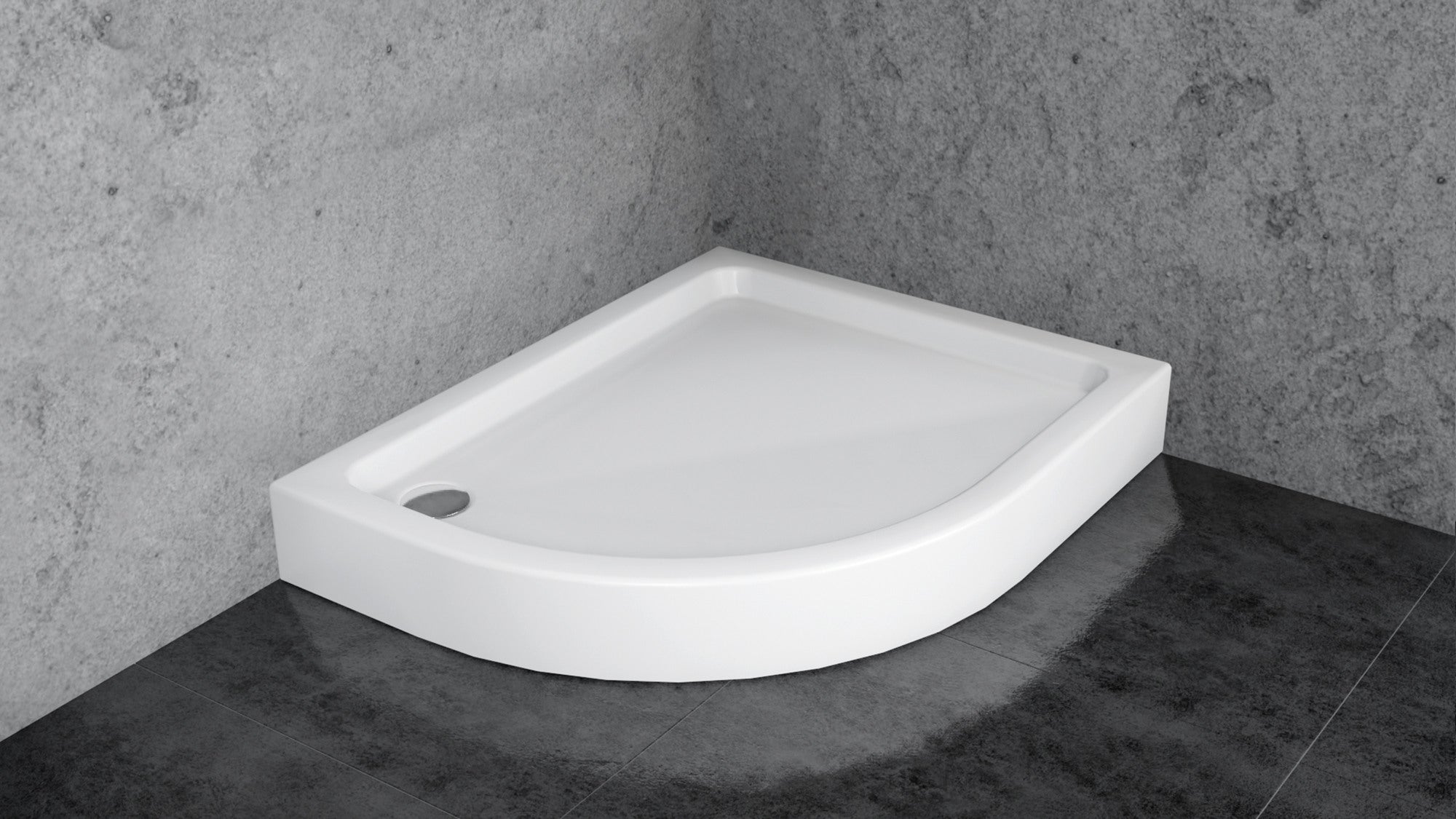 Brodzik do kabiny prysznicowej Kabri Stilo 100x80 cm Prawy