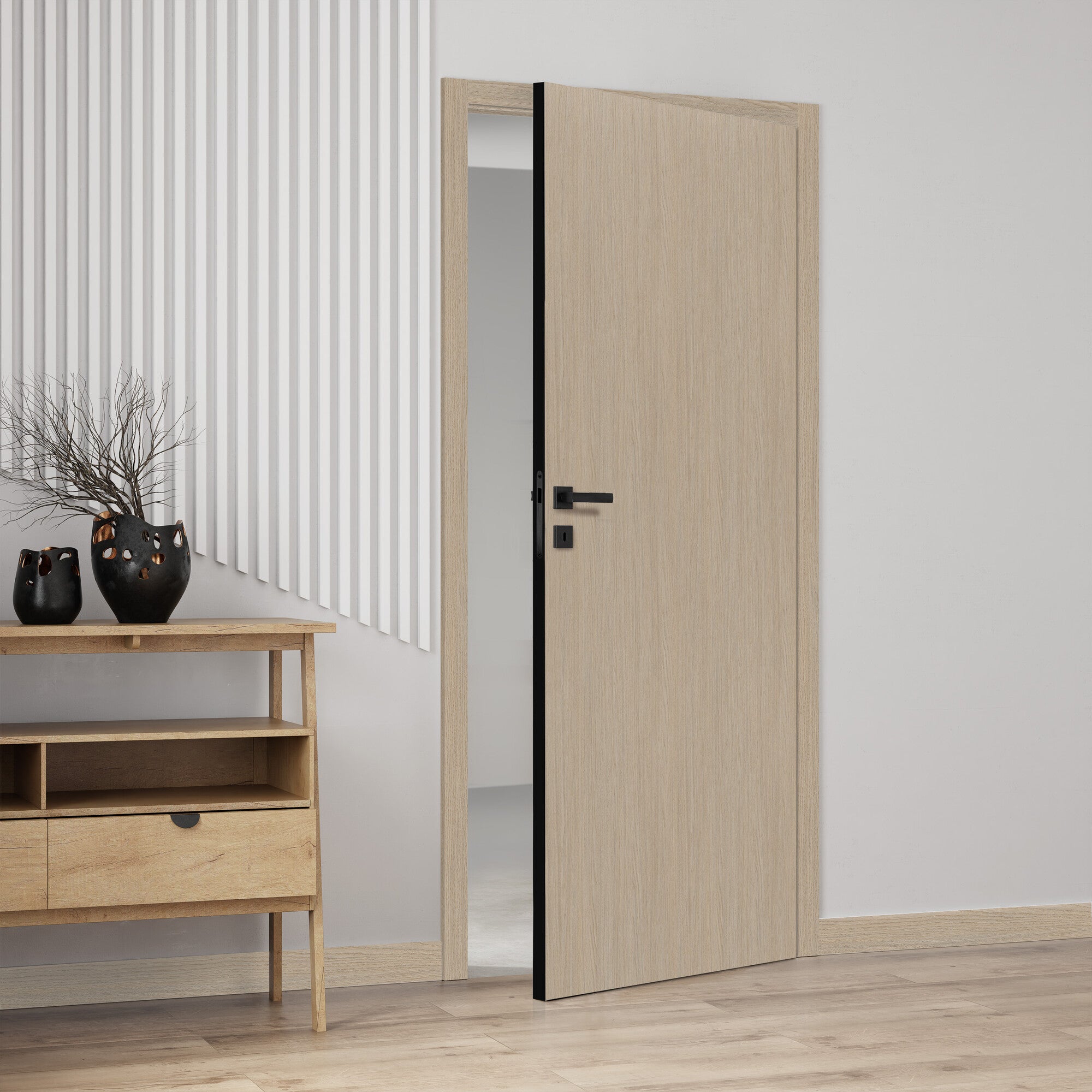 Skrzydło pełne Mati Arles czarne obrzeża bezprzylgowe 80 2