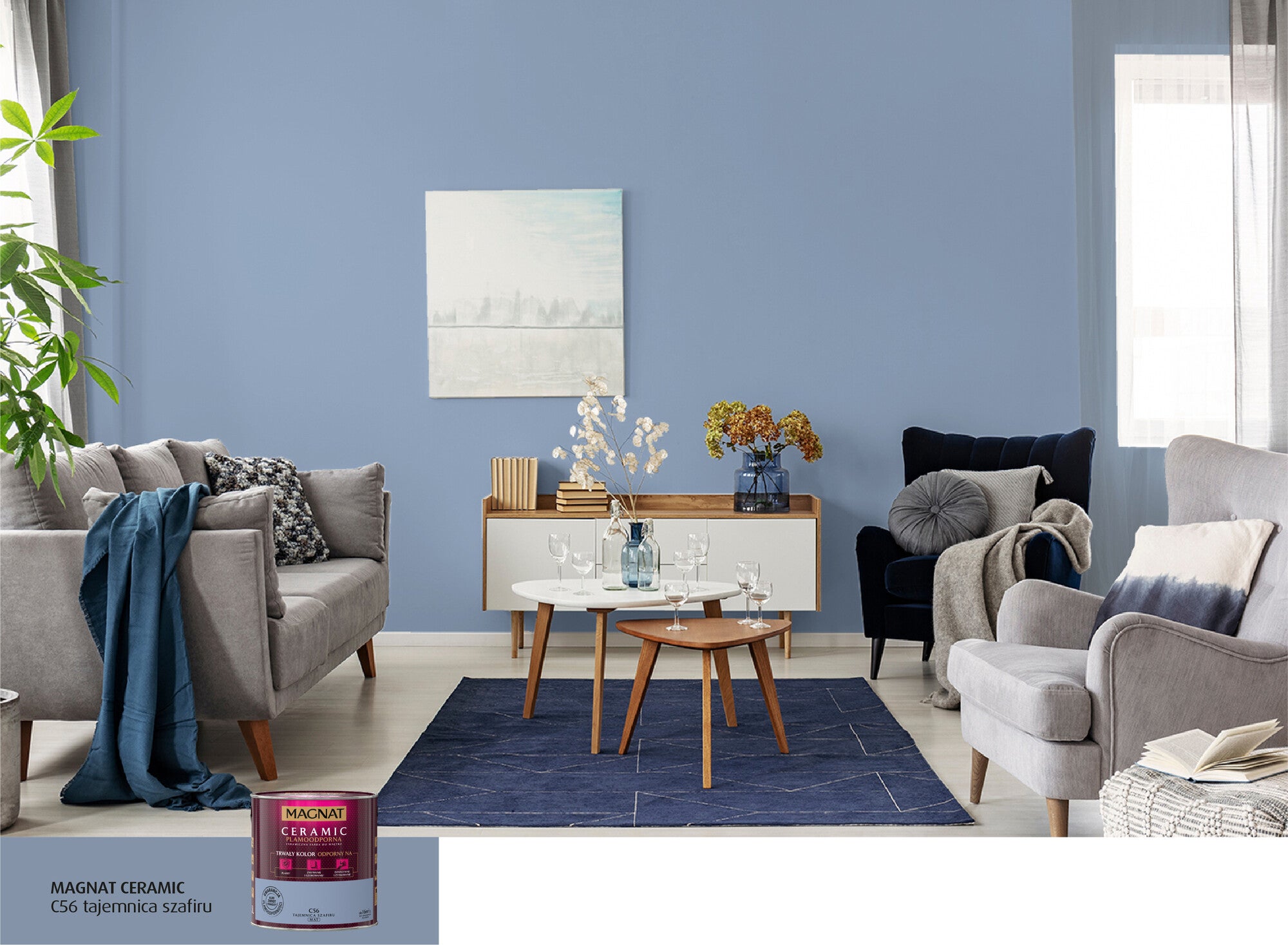 Farba Magnat Ceramic tajemnica szafiru 2,5l 1