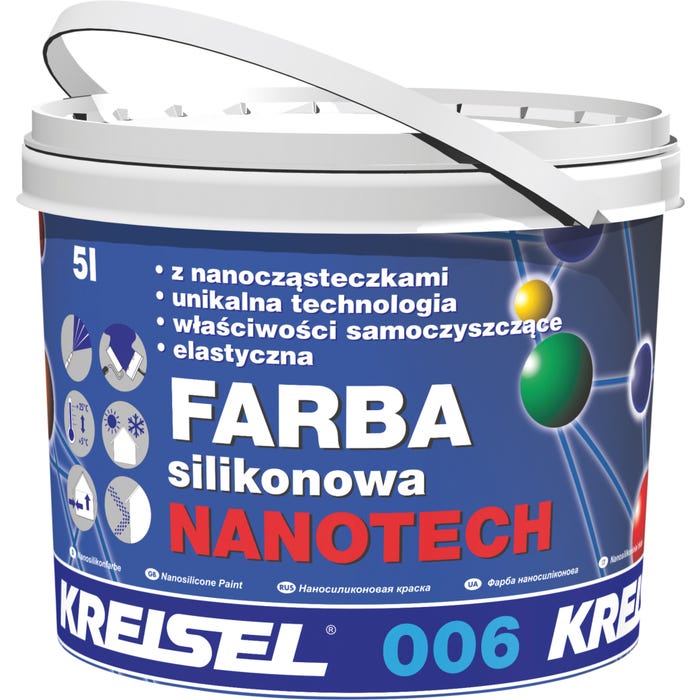 Farba elewacyjna silikonowa Nanotech 5l