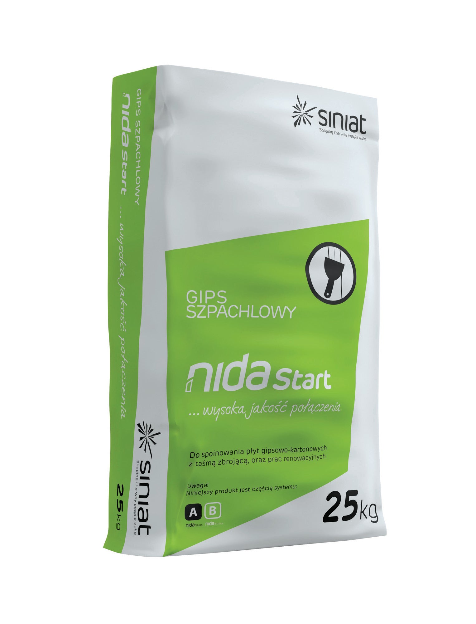 Gips szpachlowy Nida Start 25 kg