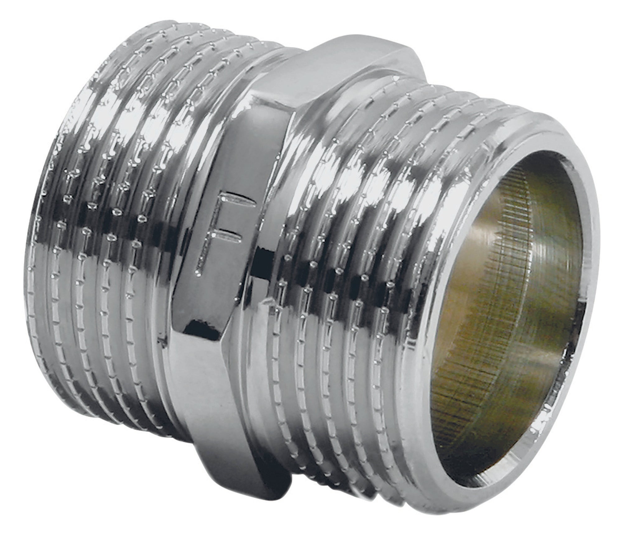 Nypel mosiężny 3/8" chrom