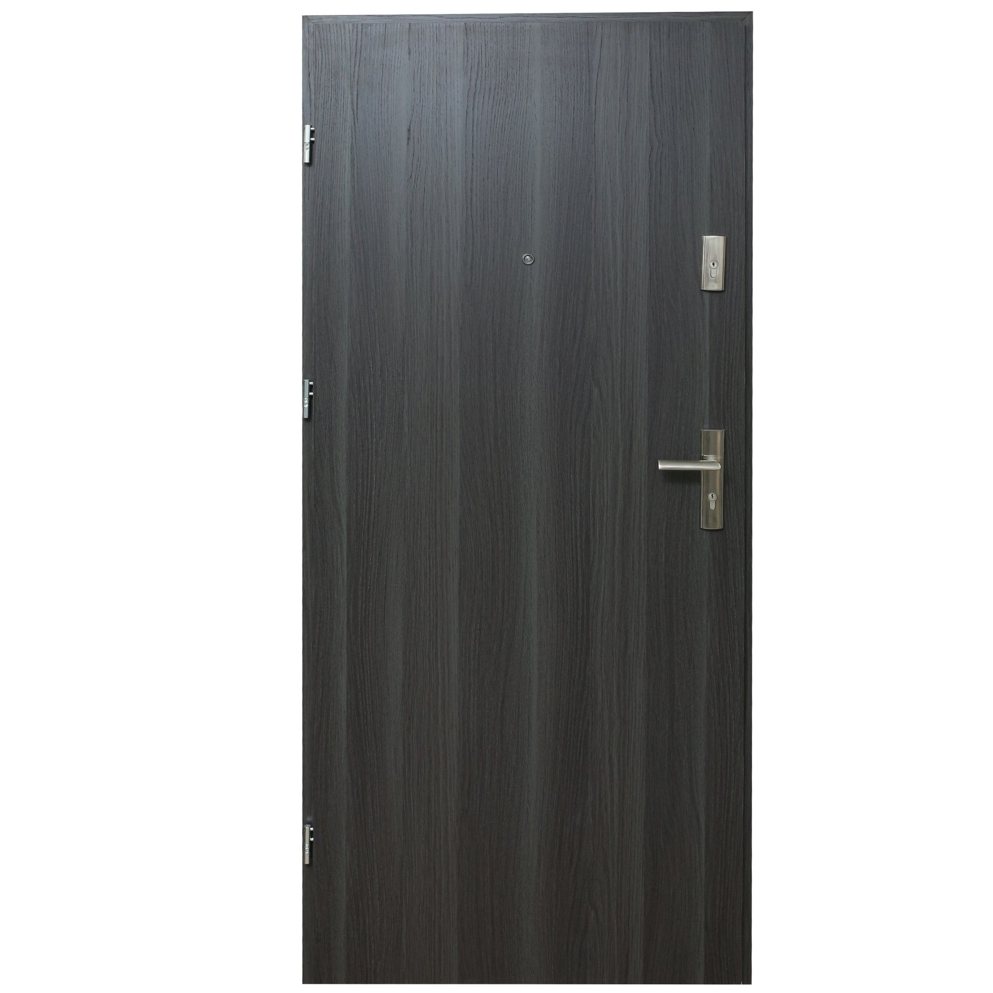 Drzwi wejściowe wewnątrzlokalowe Dioryt Plus 90 lewe dąb grafit 0